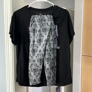 Disney Parks Haunted Mansion Shirt and Legging set